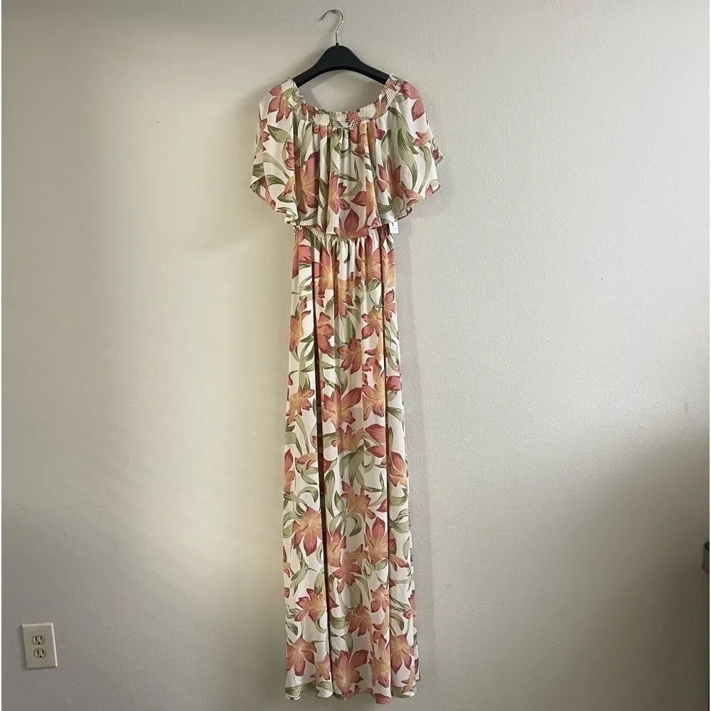 SHOW ME YOUR MUMU Hacienda Maxi Dress in Lily Lady Floral Size Small